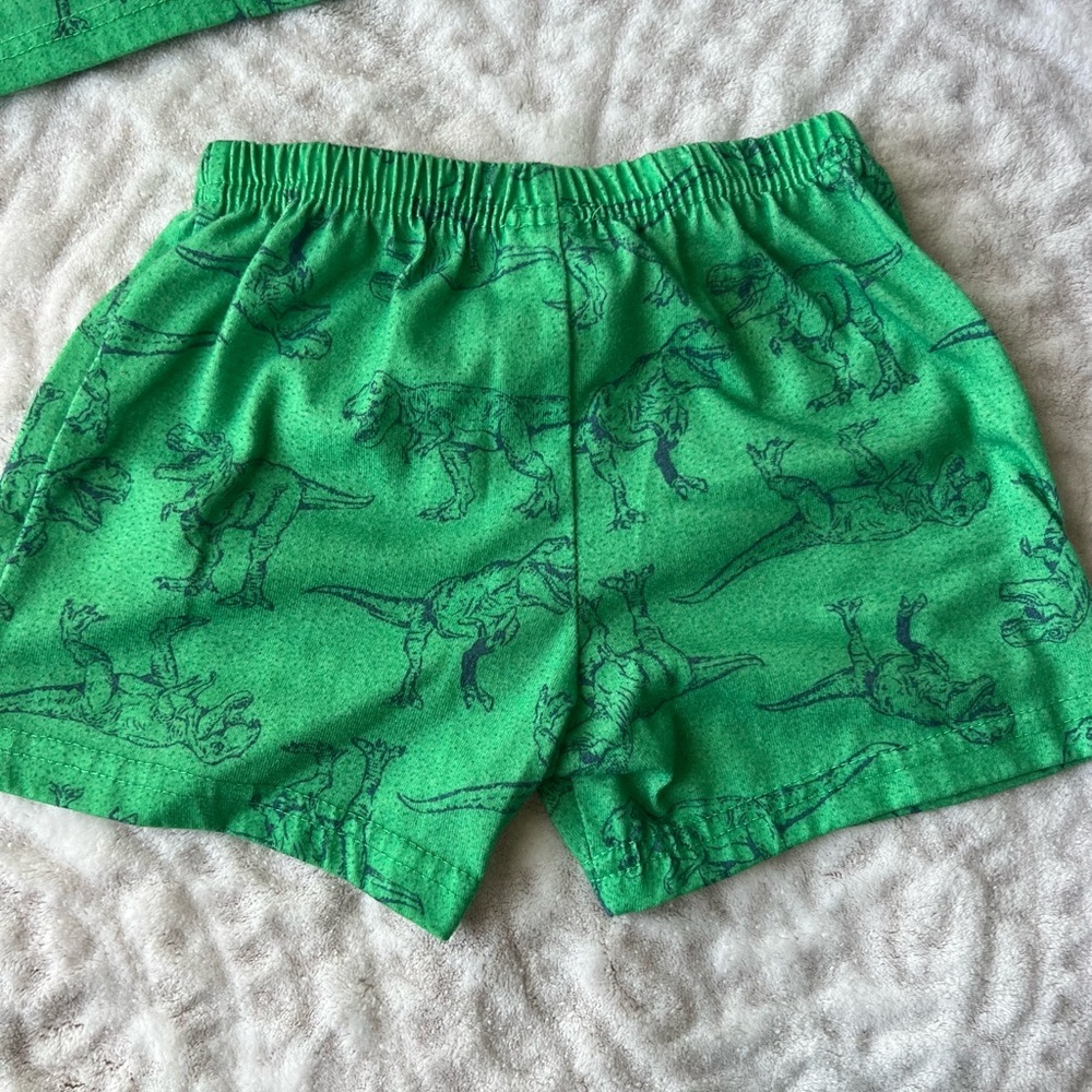 Toddler Boy Carter's Green Dino-Snore Pajama Set | Size 18 month - Picture 6 of 6